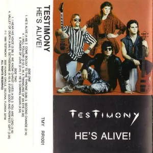Testimony — He's Alive cover