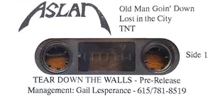 Aslan — Tear Down the Walls cover